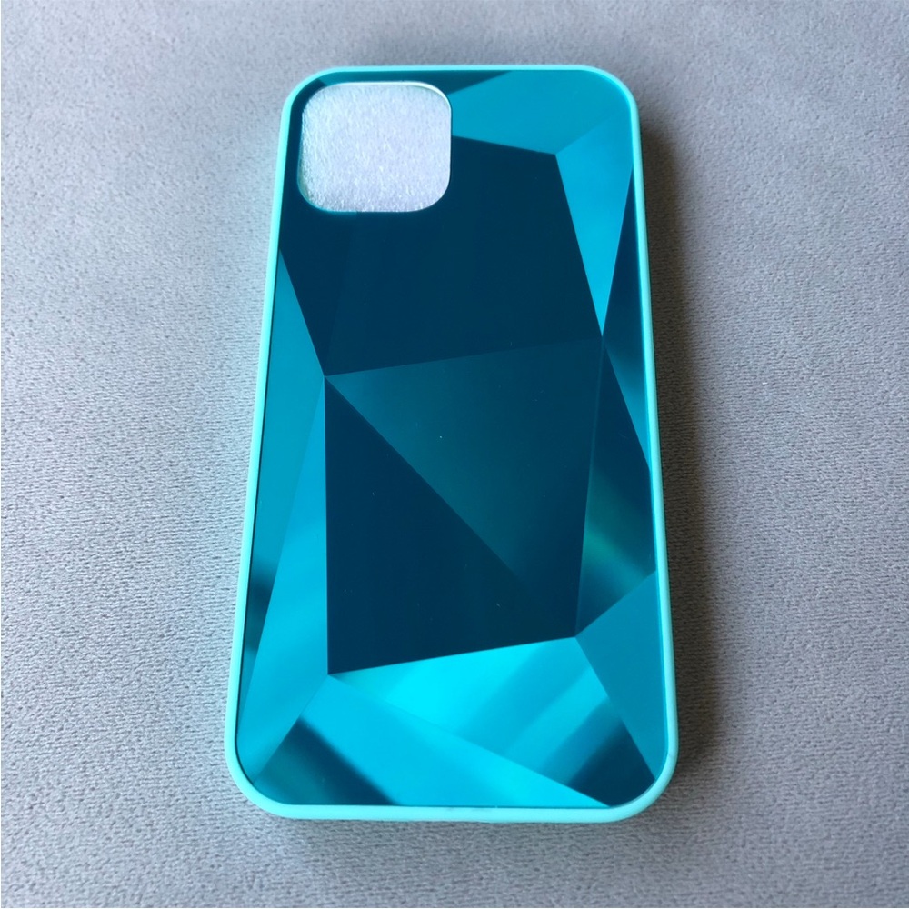 iPhone 12 ~ Geometric Teal Phone Case ~ Brand New!